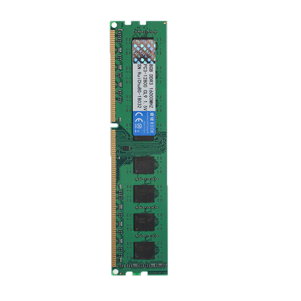 

RuiChu DDR3 1600 МГц 8 ГБ AMD RAM 240pin ОЗУ Память Палка Поддержка карт памяти H110 для настольных ПК