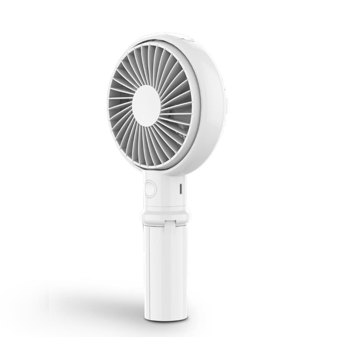 WSKEN 2 In 1 USB Handheld Desktop Fan 40° Rotatable 3 Modes Wind Speed Frame Phone Holder Cooling Fan from