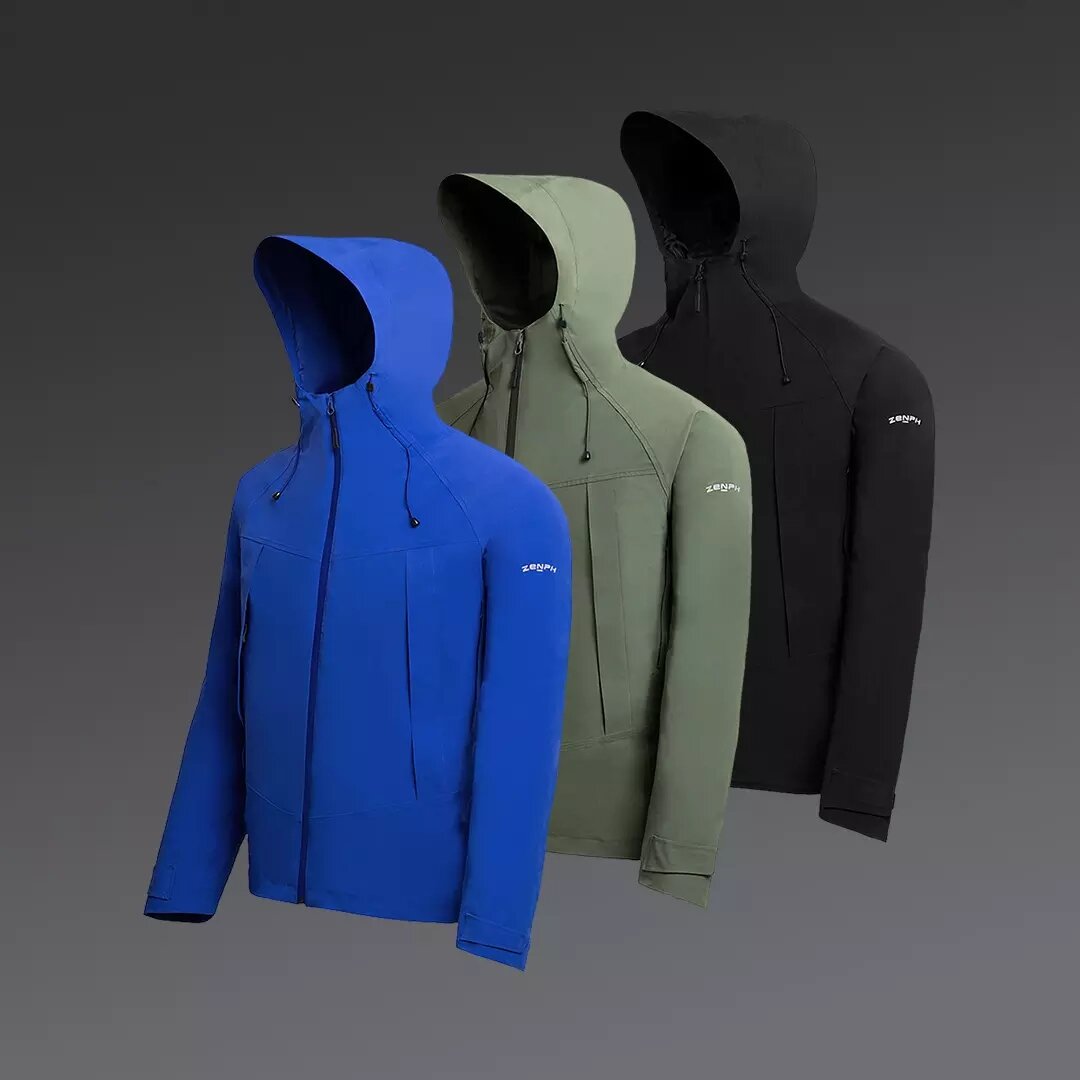ZENPH eVent Aerogel Cold Resistance Suit 3 in 1 Jacket Warm Thick Waterproof Parkas Coat Male Winter Outwear Winter Jackets