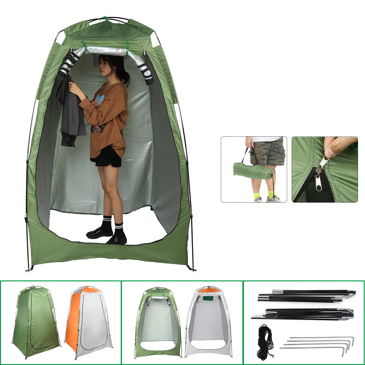 Odkryty przenośny prysznic toaletowy namiot kempingowy namiot kempingowy sukienka do zmiany namiotu namiot odporny na promieniowanie UV