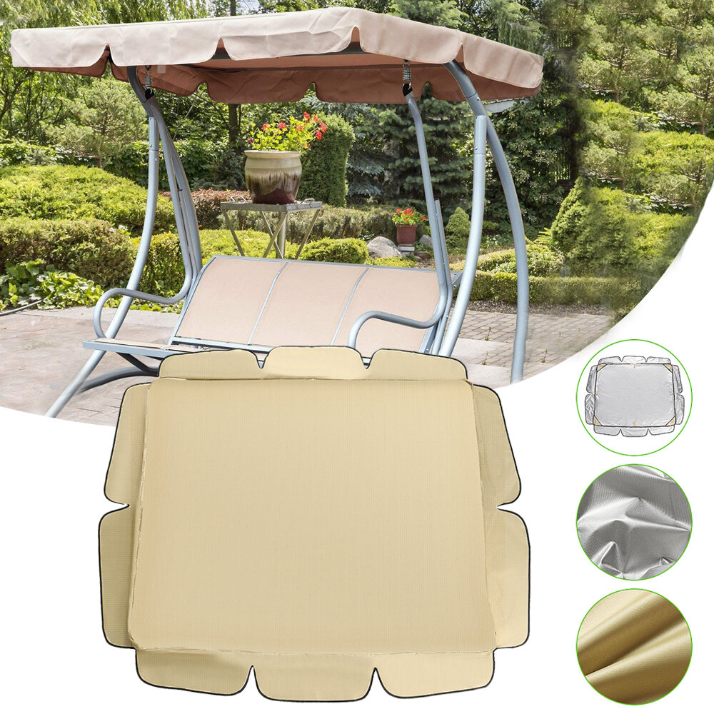 190T Polyester Swing Chair Cover Rainproof Sunshade Awning Swing Protector Cover