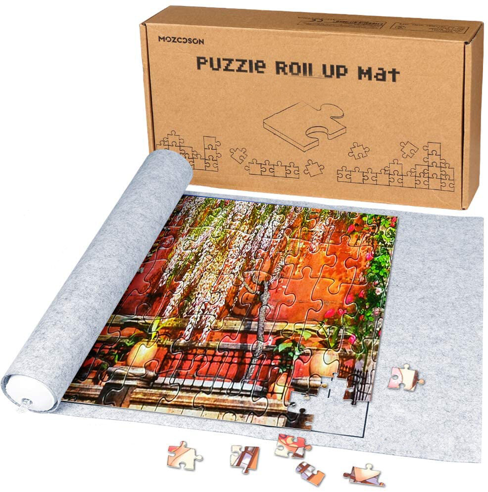 Tapete de feltro para quebra-cabeça de 150x100 cm para jogar e guardar quebra-cabeças de 3000 peças.