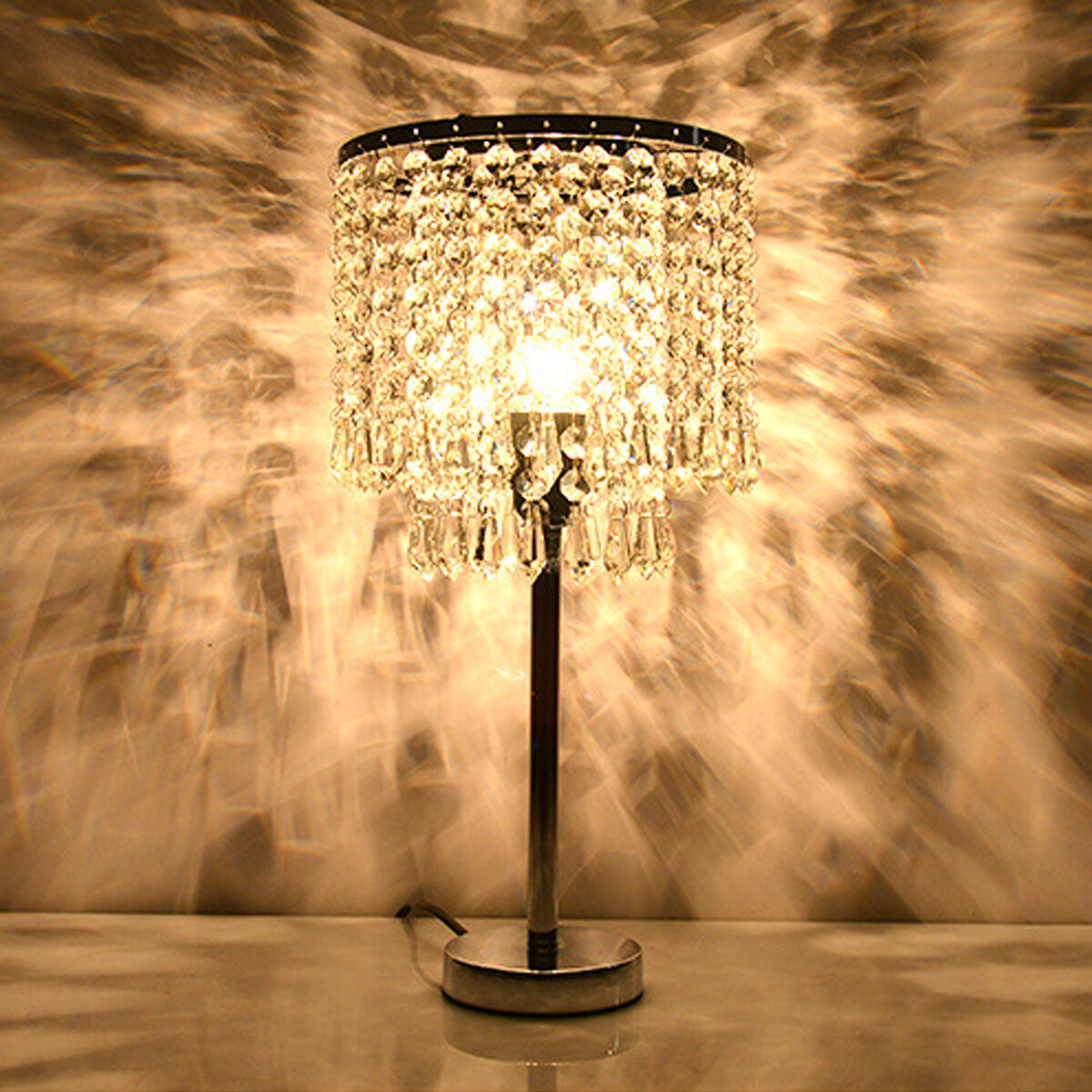 43 cm Hoogte Moderne Kristallen Nachtkastje Licht Kamer Tafel Bureaulamp Slaapkamer Hotel Restaurant Indoor Licht