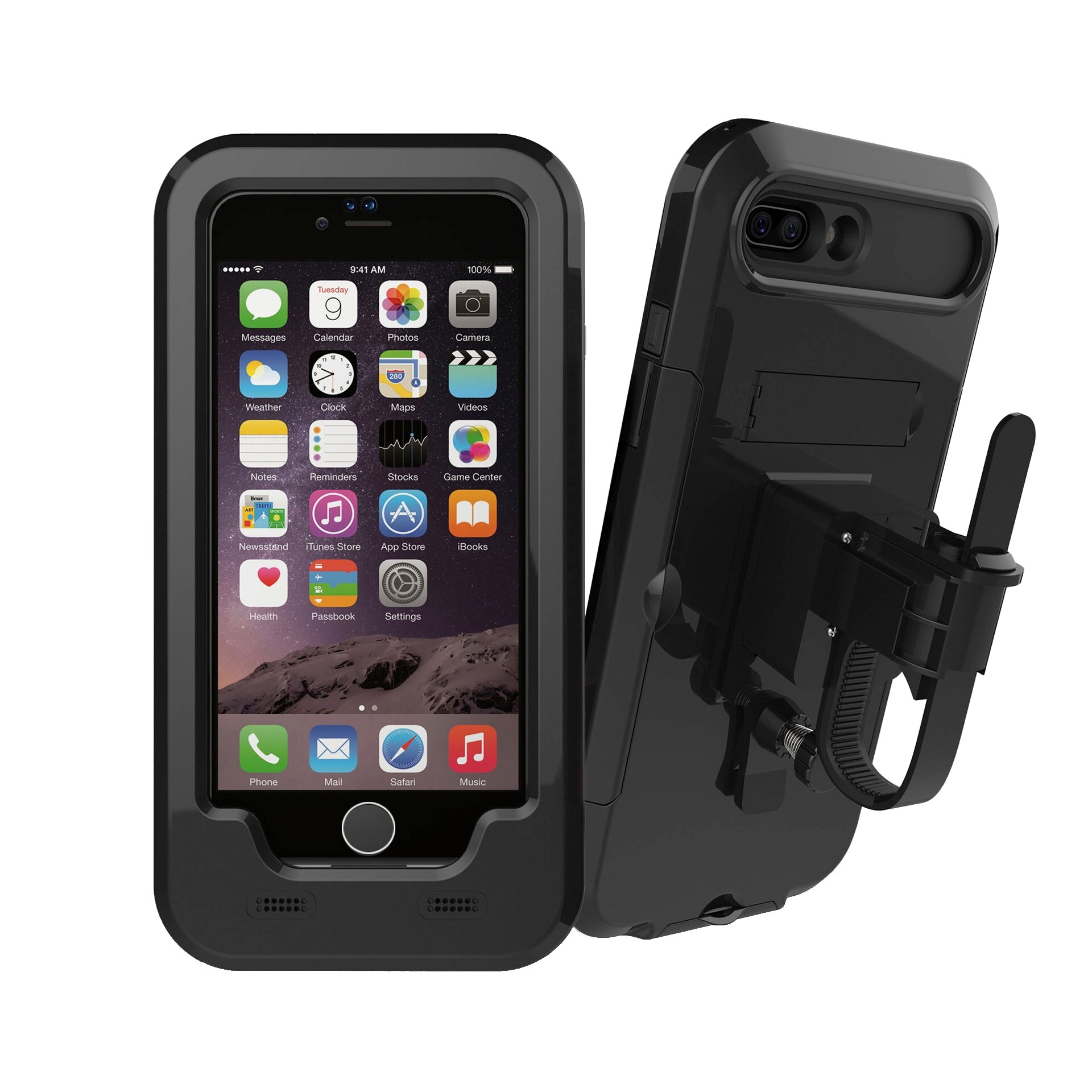 4-5,5 inch mobiele telefoon GPS houder waterdicht stuur motorfiets fiets voor iPhone 7/7 Plus / 6S