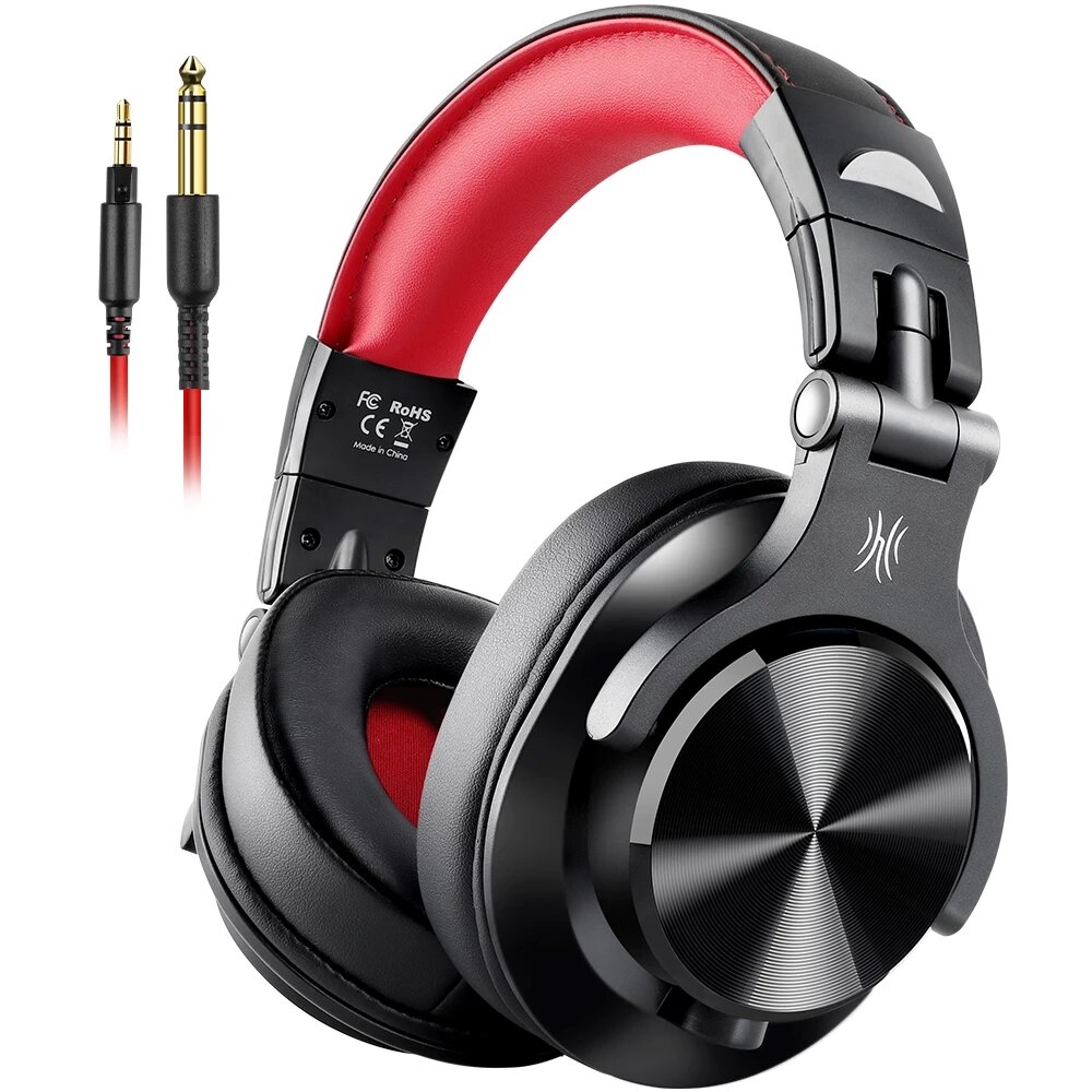 Oneodio A71 Wired Headphones HIFI Stereo 40MM Dynamic 3.5mm/6.35mm Head-Mounted Stretchable Studio DJ Gaming Headset with Mic