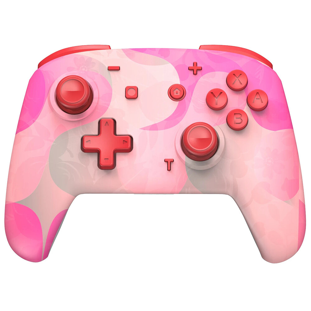 

EasySMX YS06 Colorful Pink/Green bluetooth Controller Wireless Gamepad 3 Adjustable Vibration 6-Axis Gyro Dual Shock Tur