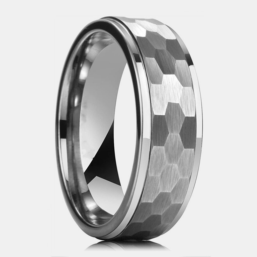 1 Pcs Fashion Casual Stainless Steel Creative Irregular Geometric Ring