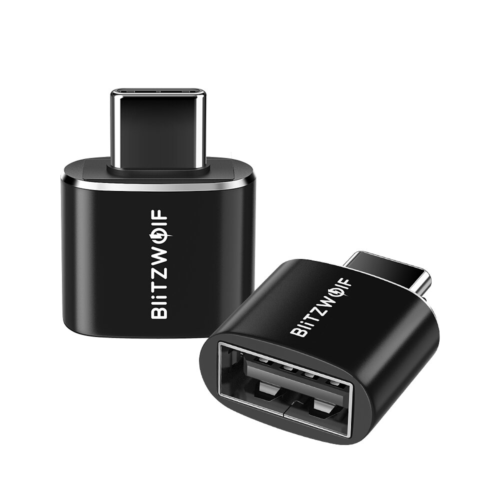

2x BlitzWolf® BW-A4 Mini Type C to USB2.0 OTG Adapter Converter 2 PCS For Macbook ProMi 8 Pocophone F1