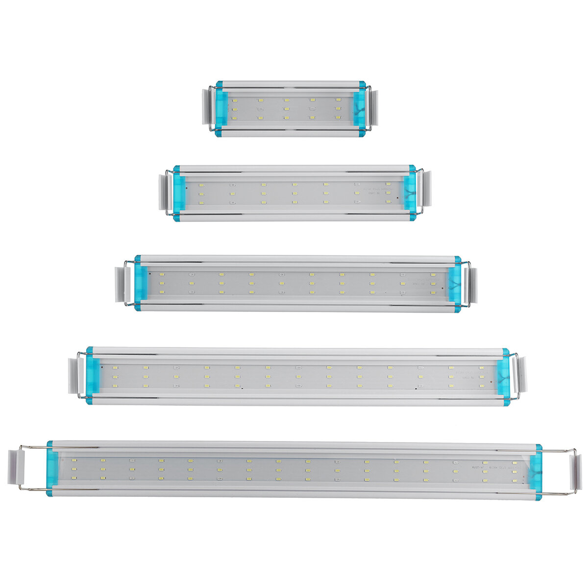 Super Slanke LEDs Aquarium Licht Waterplant Licht 20-60 CM Uitbreidbaar Waterdicht Clip op Lamp Voor