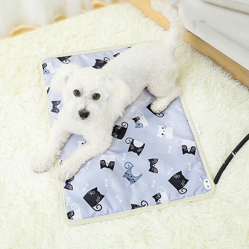 Huisdier Elektrisch Verwarmingskussen Hond Warm Bed Huisdier Temperatuur Verstelbare Waterdichte Mat