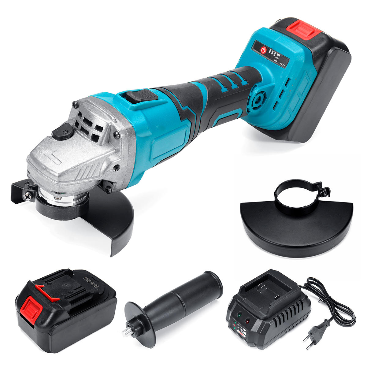 

40V 128TV 29800mA Electric Angle Grinder Cordless Grinding Machine Power Cutting Tool Set
