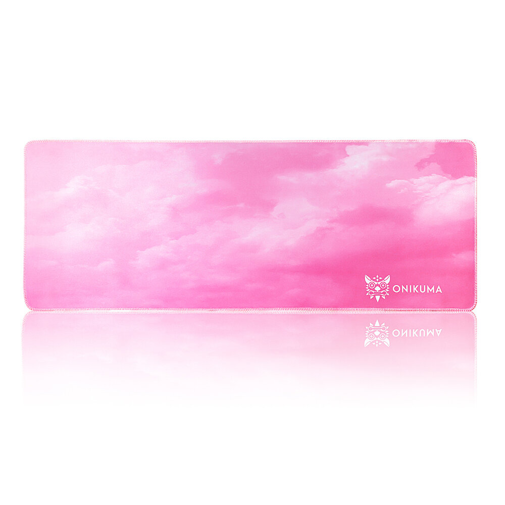 ONIKUMA G3 Pink Cloud Muismat Extra Groot 800*300*4mm Antislip Rubber Lockrand Opvouwbaar Gaming Toe