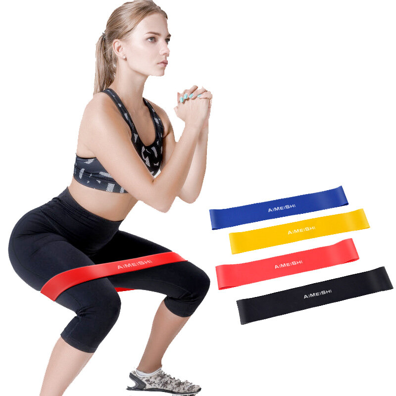 3Pcs/Set 20lb+30lb+40lb Yoga Resistance Bands Stretching Rubber Loop Exercise Pilates Fitness Equipm