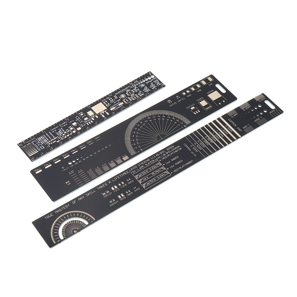 

1Set 15cm 20cm 25cm Multifunctional PCB Ruler Measuring Tool Resistor Capacitor Chip IC SMD Diode Transistor Package 180