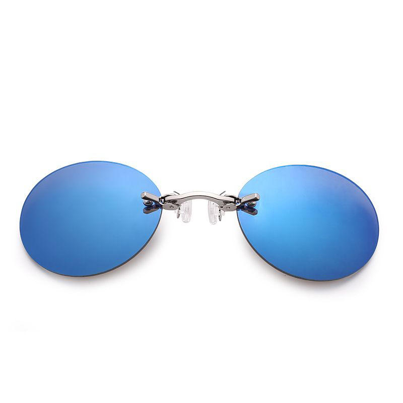 Outdoor metalen clip-on neusbril voor heren