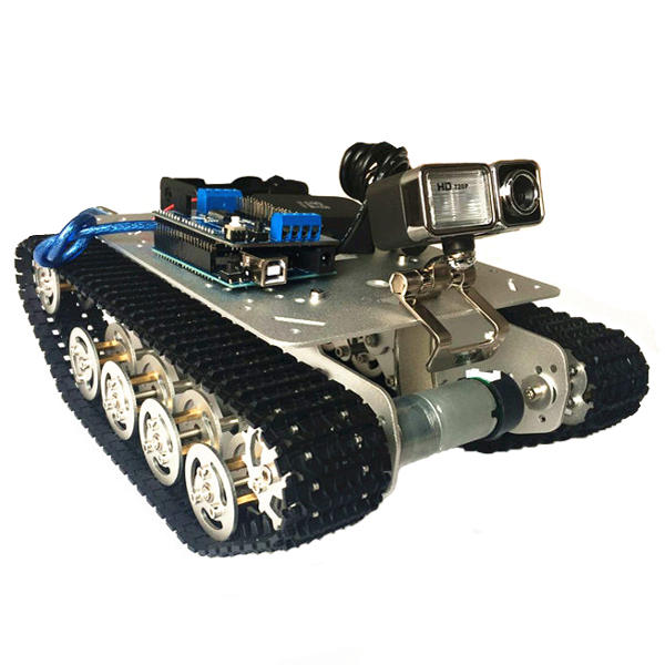 

Intelligent Shock Absorption Metal Robot Tank Car Chassis Obstacle Crossing Robot Kit for Ardui