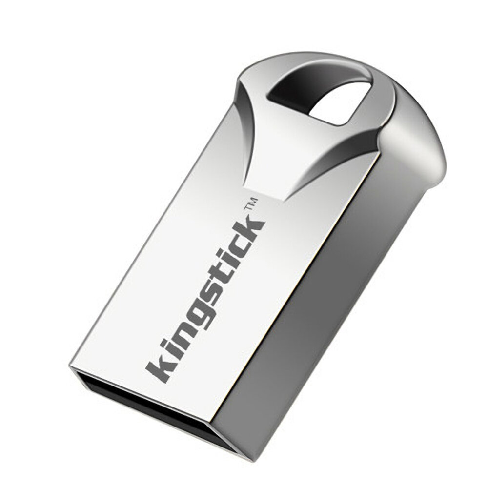 Kingstick USB 2.0 Flash Drive 32G 64G Mini Memory U Disk Metalen draagbare thumbdrive USB-pen drive