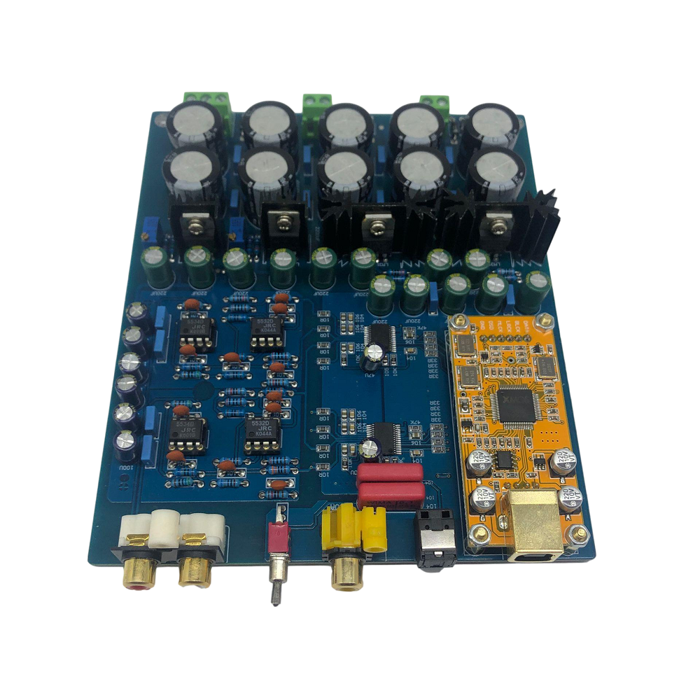 

YJ-dual Chip AK4396VF+AK4113 Luxury Decoder Board DAC Supports Optical Fiber Coaxial USB Input with XMS 208 Template