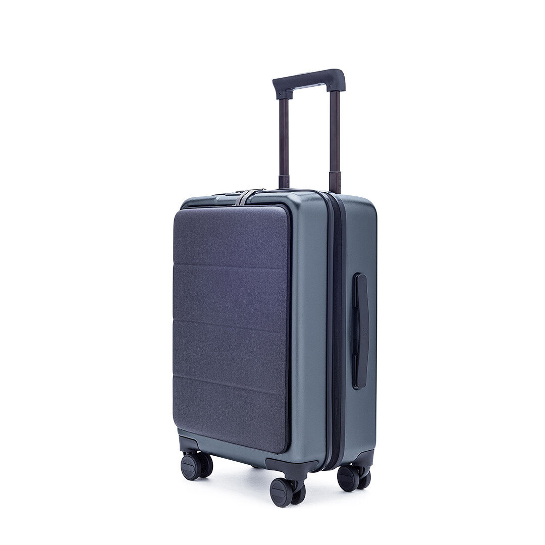 90FUN 36L 20inch Suitcase Double TSA Lock Carry On Luggage 360° Universal Wheel Case for Travel Business