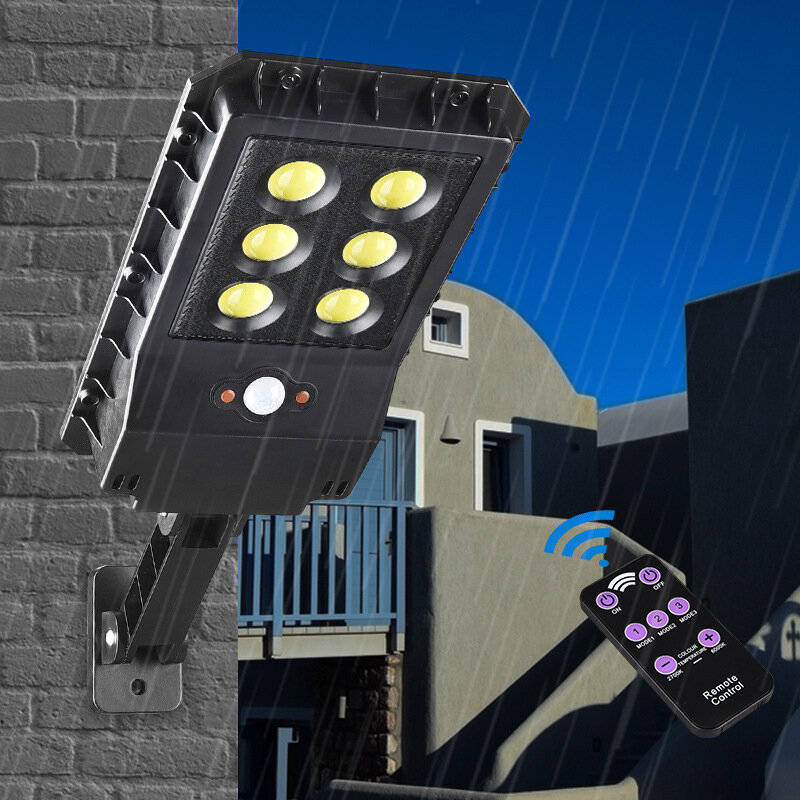90 COB Solar Street Light Wall LED Motion Powered Outdoor Sensor PIR Tuin met afstandsbediening