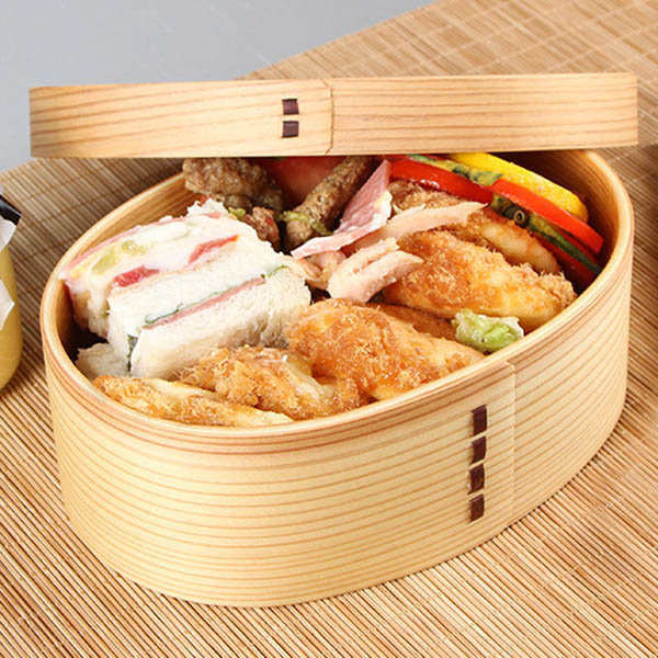 Japanse Stijl Houten Lunch Box Student Bento Box Sushi Box