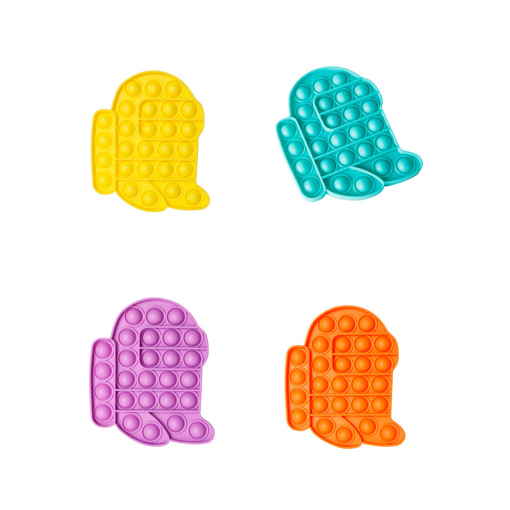 New Multi-color Popits Fidget Push Bubble Sensory Funny Stress Reliever Education Puzzle Fidget Toy 