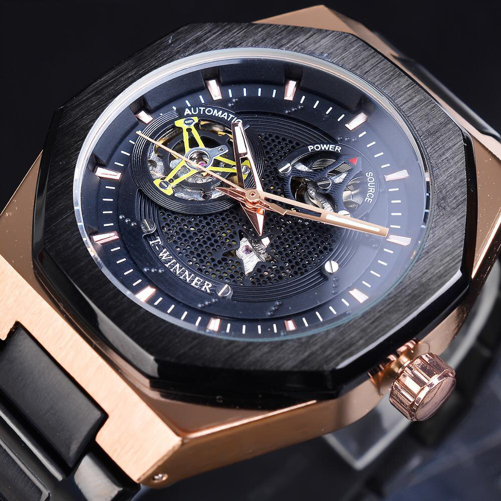 

GMT1189 Classic Full Metal Men Wrist Watch Business Style Self-winding Mechanical Watch