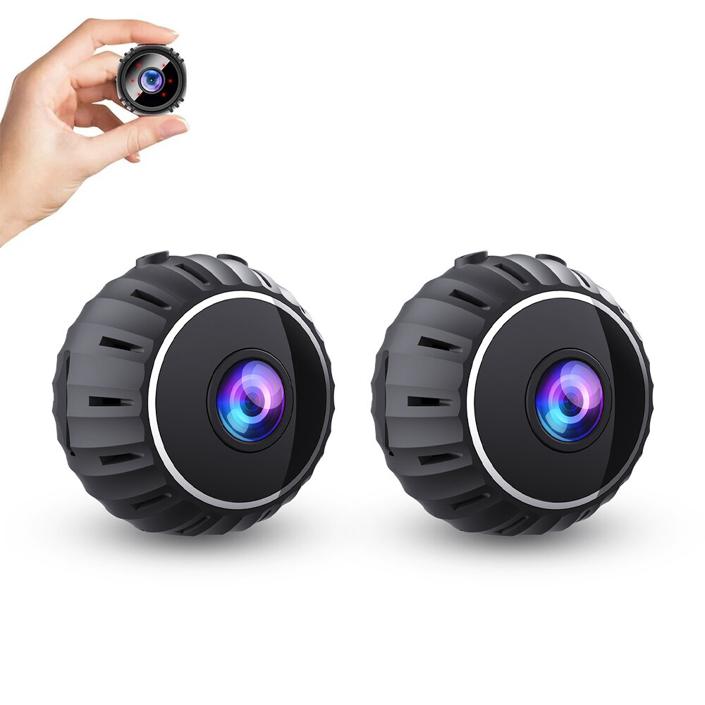 2PCS X10 1080P Wifi Hidden Cameras Nanny Camera Wireless IP Camera with 150? Viewing Angle Infrared 