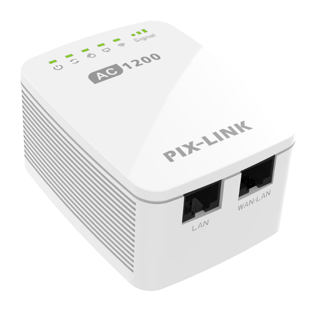 PIXLINK LV-AC11 1200M WiFi Repeater WiFi Range Extender Dual Band 5GHz Mini Routers Booster Wireless