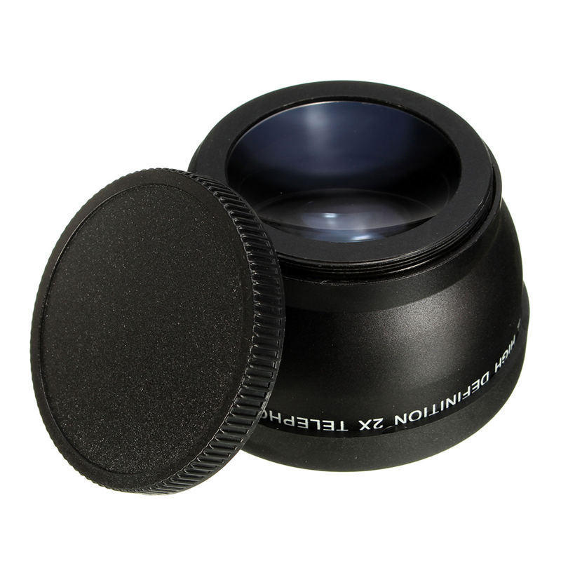 62mm 2x Magnification Telephoto Lens for Nikon Sony DSLR Cameras//Camcorders