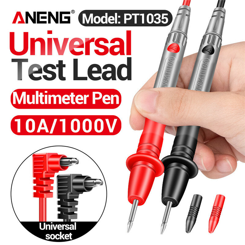 ANENG PT1035 10A 1000V Digital Multimeter Test Lead Cable Replaceable Multimeter Pen Probe Test Wire Voltmeter Ammeter A