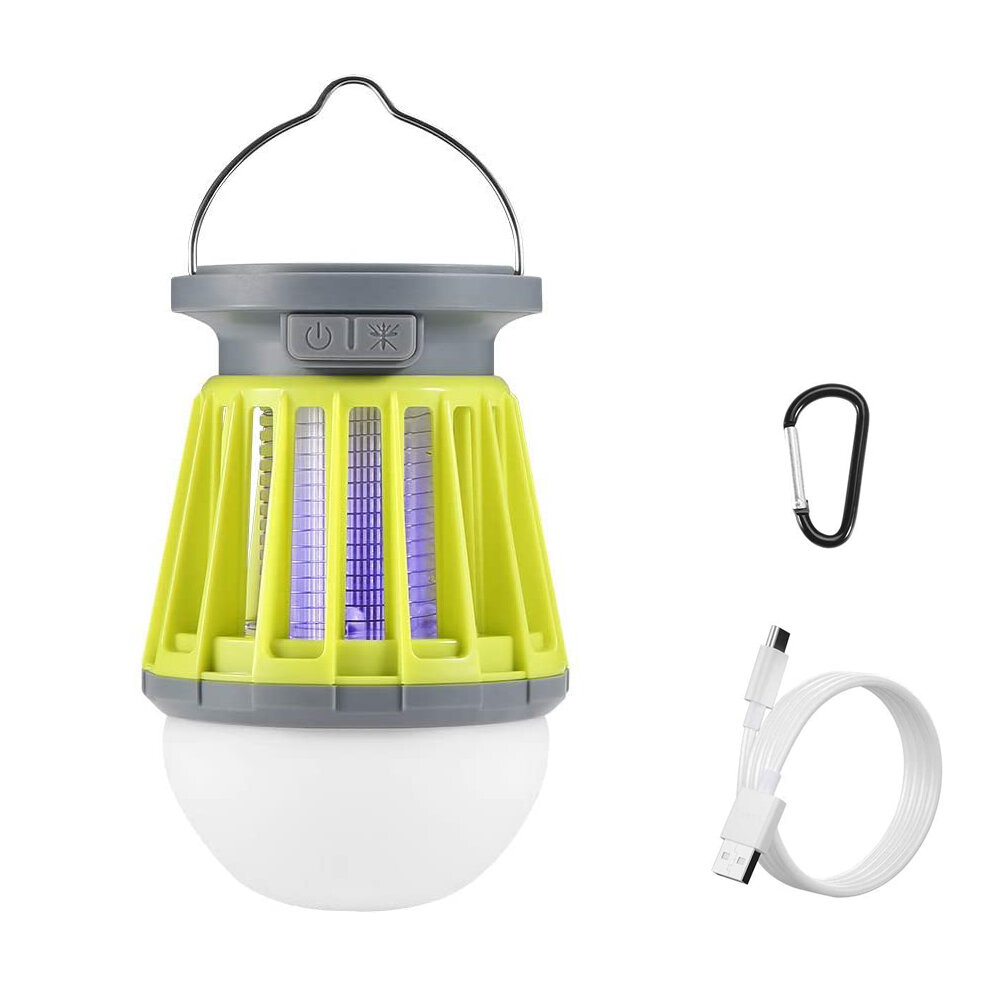 Thorfire Solar szúnyoggyilkos lámpa IPX6 vízálló szúnyogzapper 3 mód kemping fény USB / szolár töltő szúnyog lámpa
