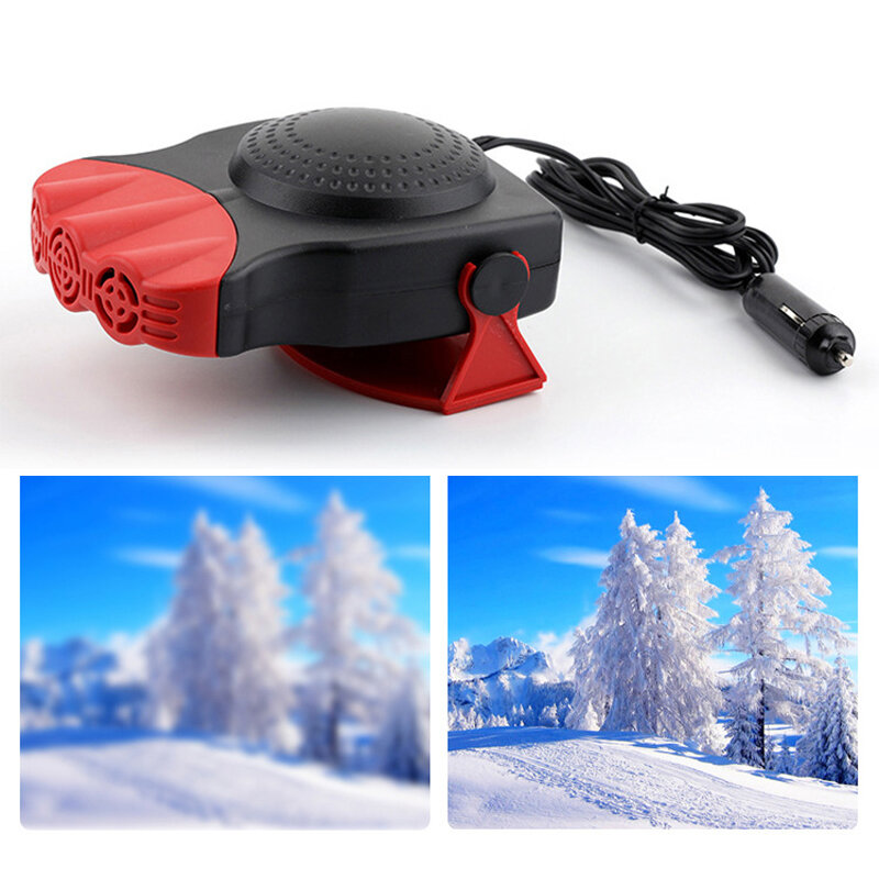 DC12V 150W Heat & Cool Dual Use Car Electric Defrost Heater Wind Heater Auto Car Heating Portable With Swivel Handle Air Snow Defogger