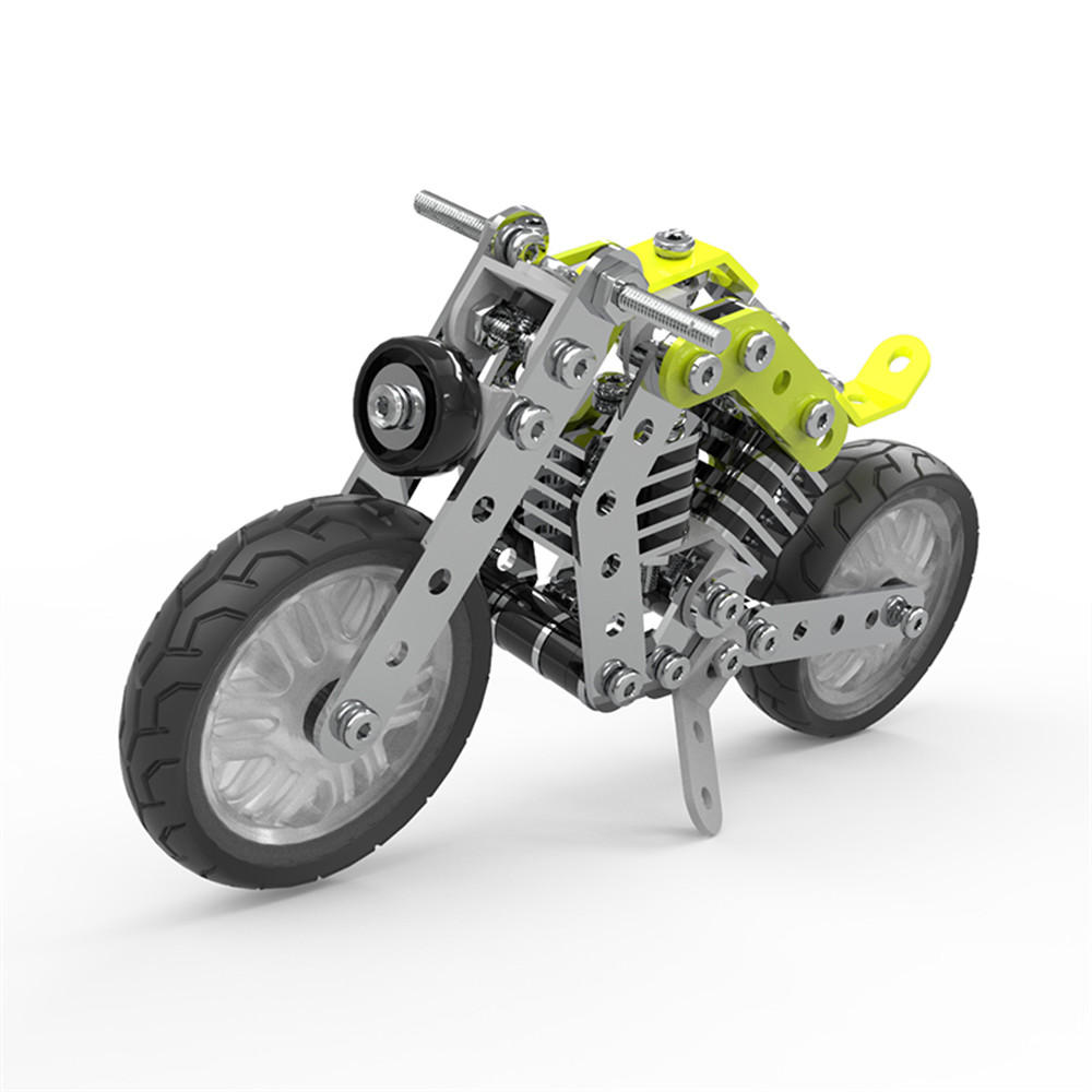 MoFun 3D المعادن اللغز نموذج بناء غير القابل للصدأ الصلب Harley دراجة نارية 158PCS