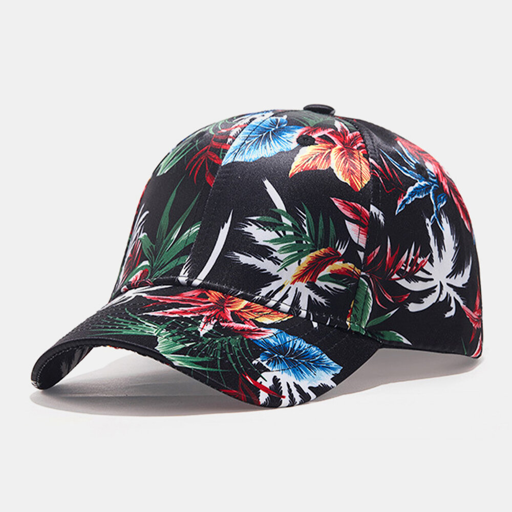 

Men Colorful Floral Plant Pattern Casual Young Sunshade Baseball Hat