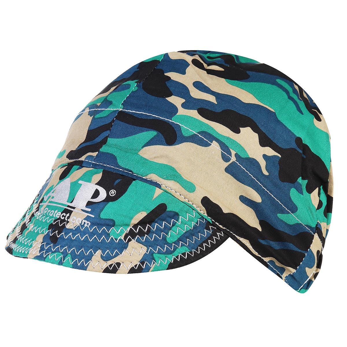 Verstelbare elastische lashoeden Hat Cap Sweat Absorption Cotton Army Camouflage Summer