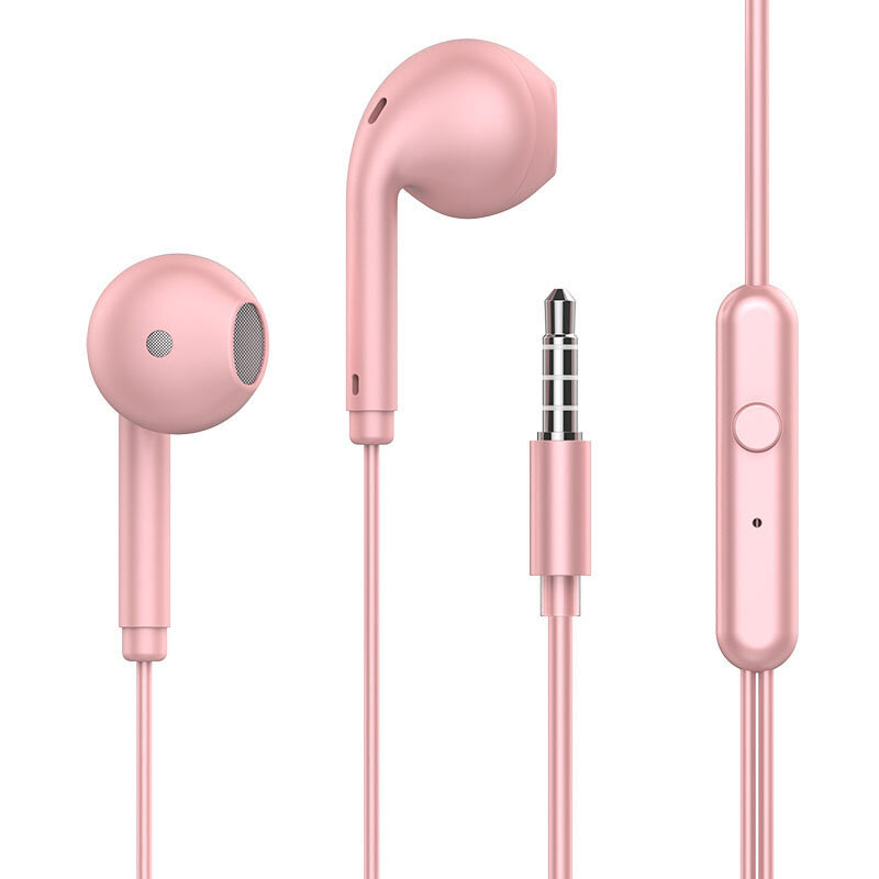 TOPK F17 Wired Headphones Stereo Super Bass Dynamic Driver HD In-Ear Headset 3.5mm Macaron Sports Earphone with Mic
