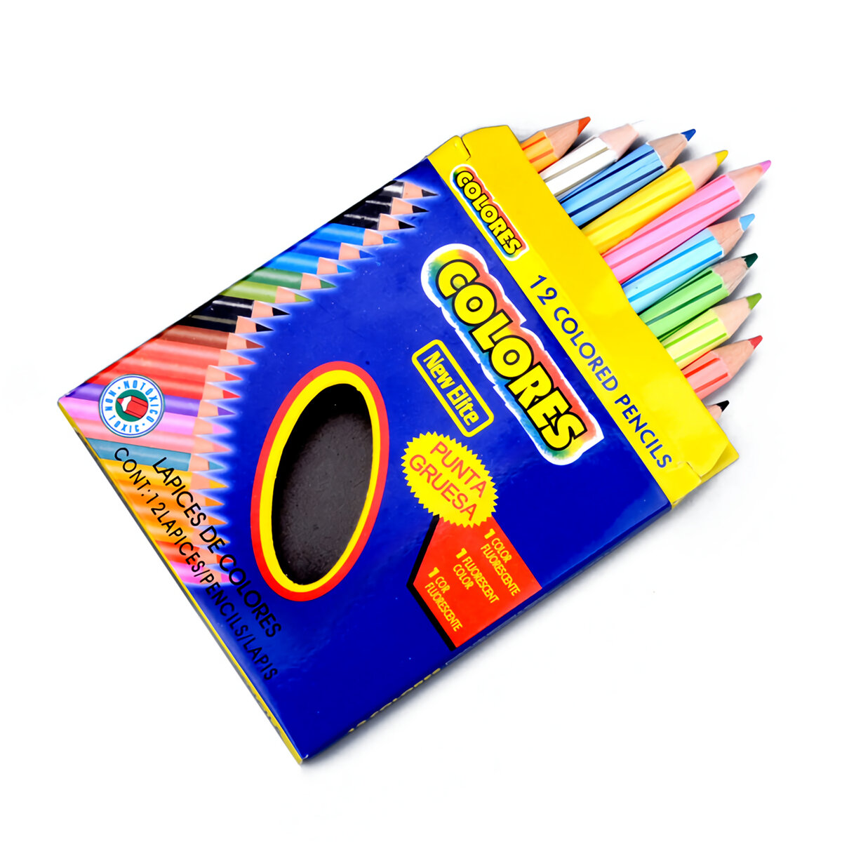 Sappige 12 kleuren High Density kleurpotloden Cute Mini Dedicated Color Pencil