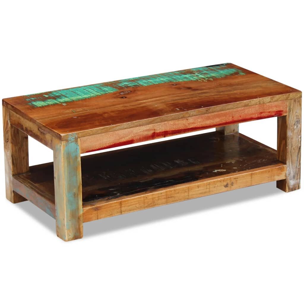 Coffee Table Solid Reclaimed Wood 35.4