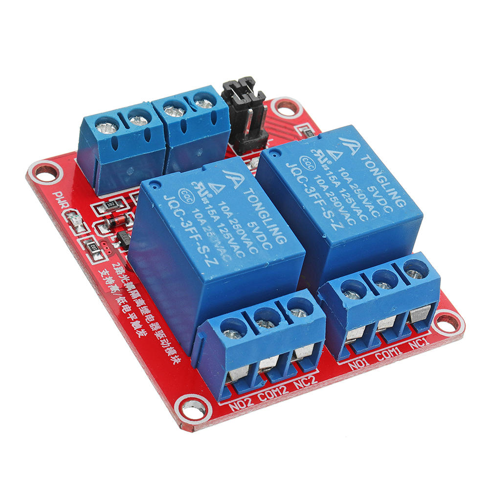 

3Pcs 5V 2 Channel Level Trigger Optocoupler Relay Module Geekcreit for Arduino - products that work with official Arduin