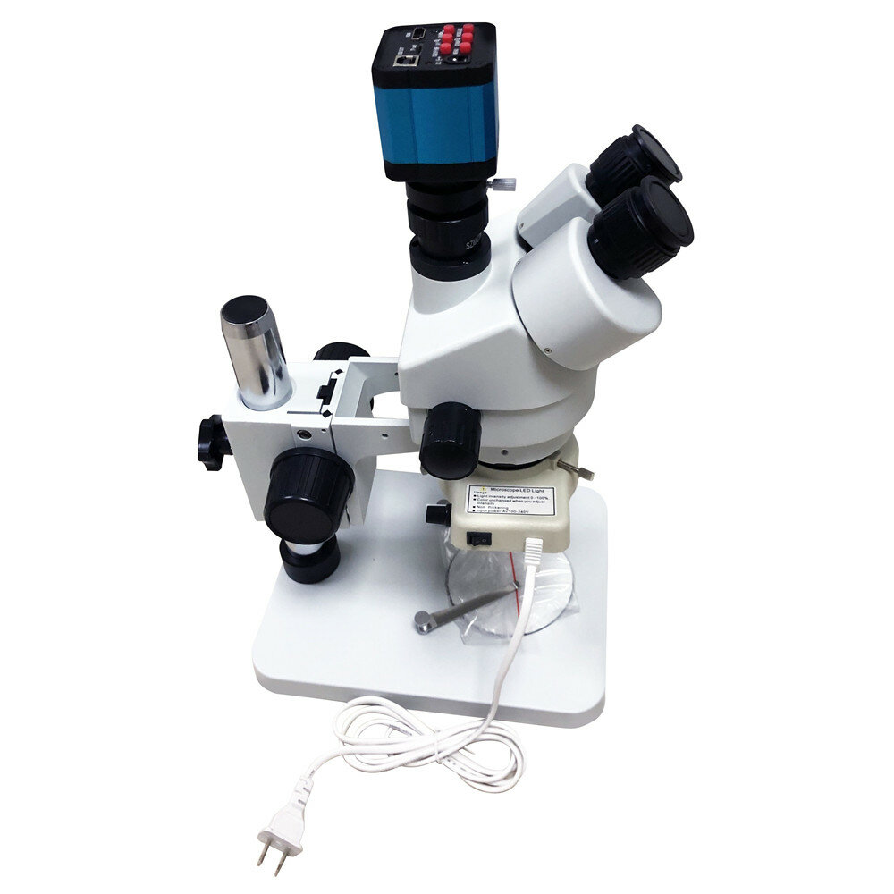 Color : Black , Size : One size Electric Microscope Camera Industrial Trinocular Microscope For Mobile Phone BGA Soldering Tools 1080P 16MP HDMI Digital Microscope Science Educational Lab Home