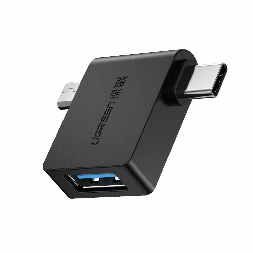 UGREEN 2-IN-1 OTG Adapter Micro USB Type-C to USB 3.0 Converter for Phone Tablet Laptop Macbook UU30