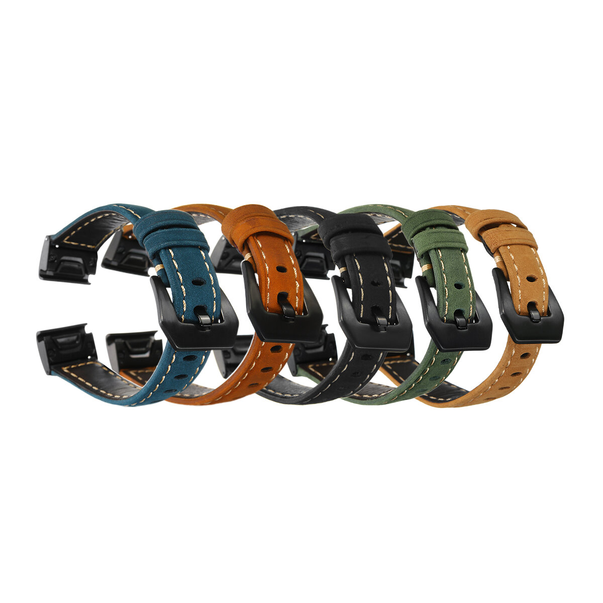 20 mm lederen horlogeband Quick Fit horlogeband vervanging voor Garmin Fenix 5s Smart Watch