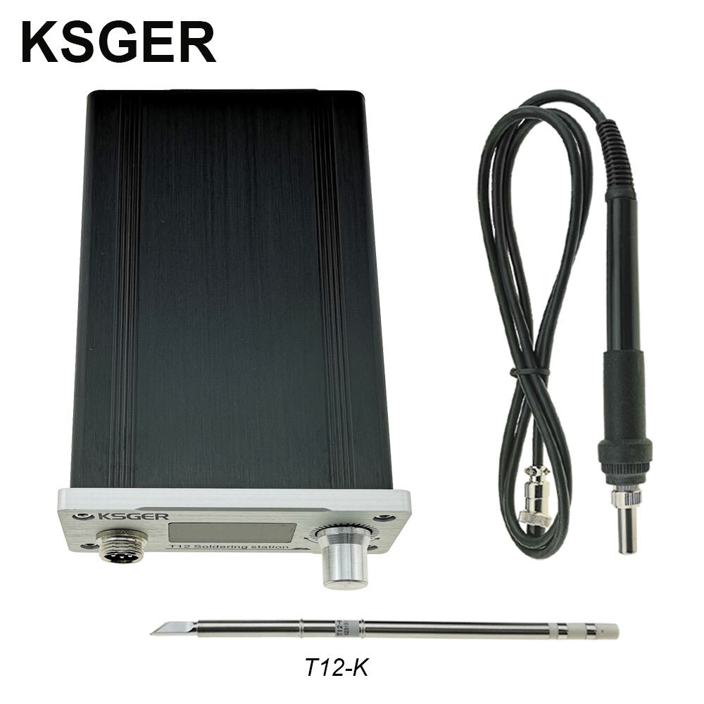 

KSGER T12 STM32 OLED DIY Kit Constant Temperature Soldering Station 150-480°C Range Quick Heating High Power Output Comp