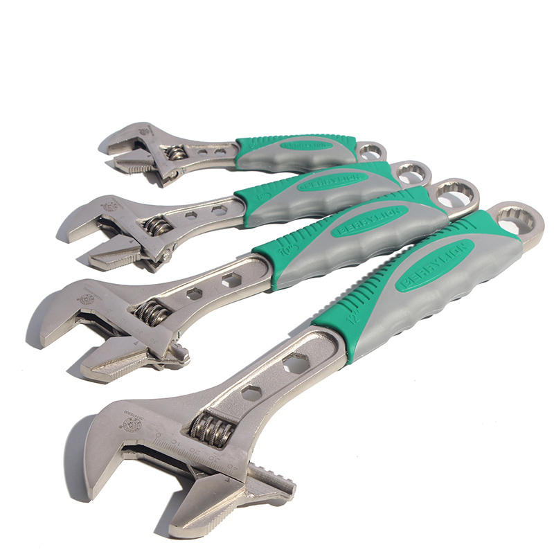 BERRYLION Adjustable Universal Wrench Spanner 6/8/10/12Inch Wrench Set With Allen Key Ratchet Wrench