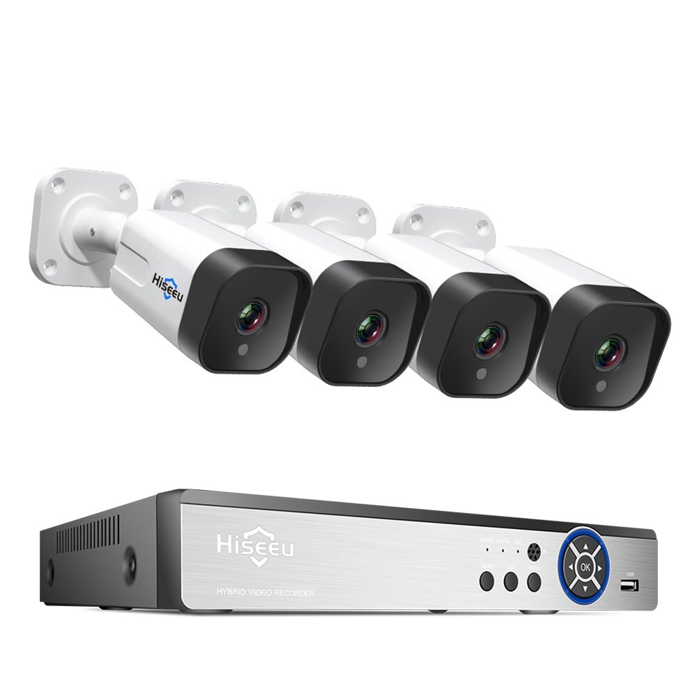 Hiseeu HD 4K 8MP 8CH POE IP Surveillance Camera Security System Kit...