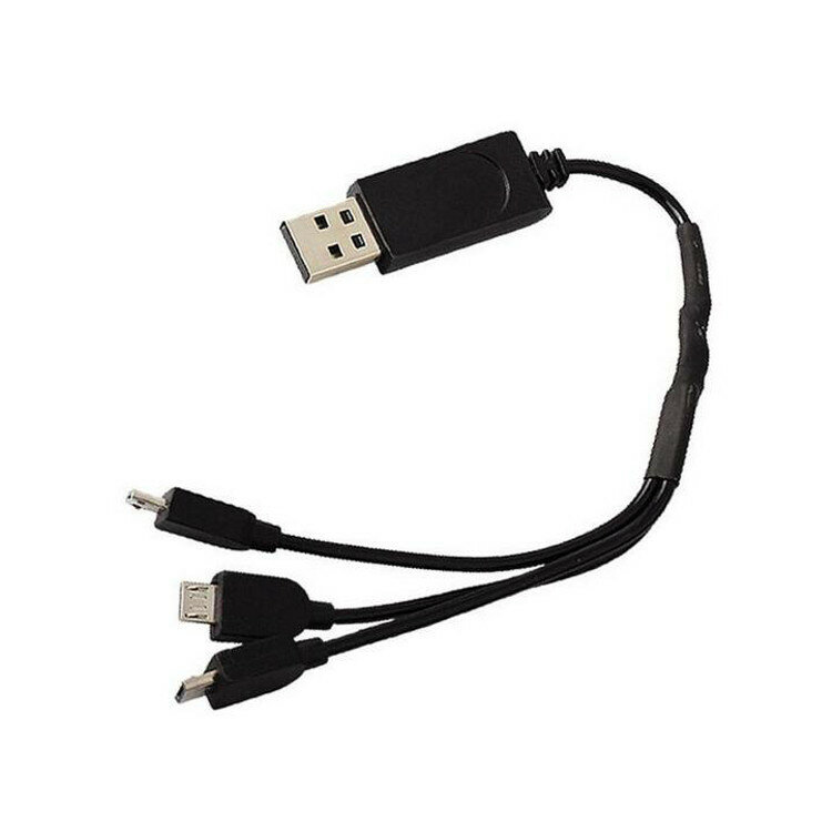 

От 1 до 3 USB 3.7V LiPo Батарея Зарядное устройство USB Зарядный кабель для Eachine E58 JY019 809S X192 X196 RC Дрон Ква