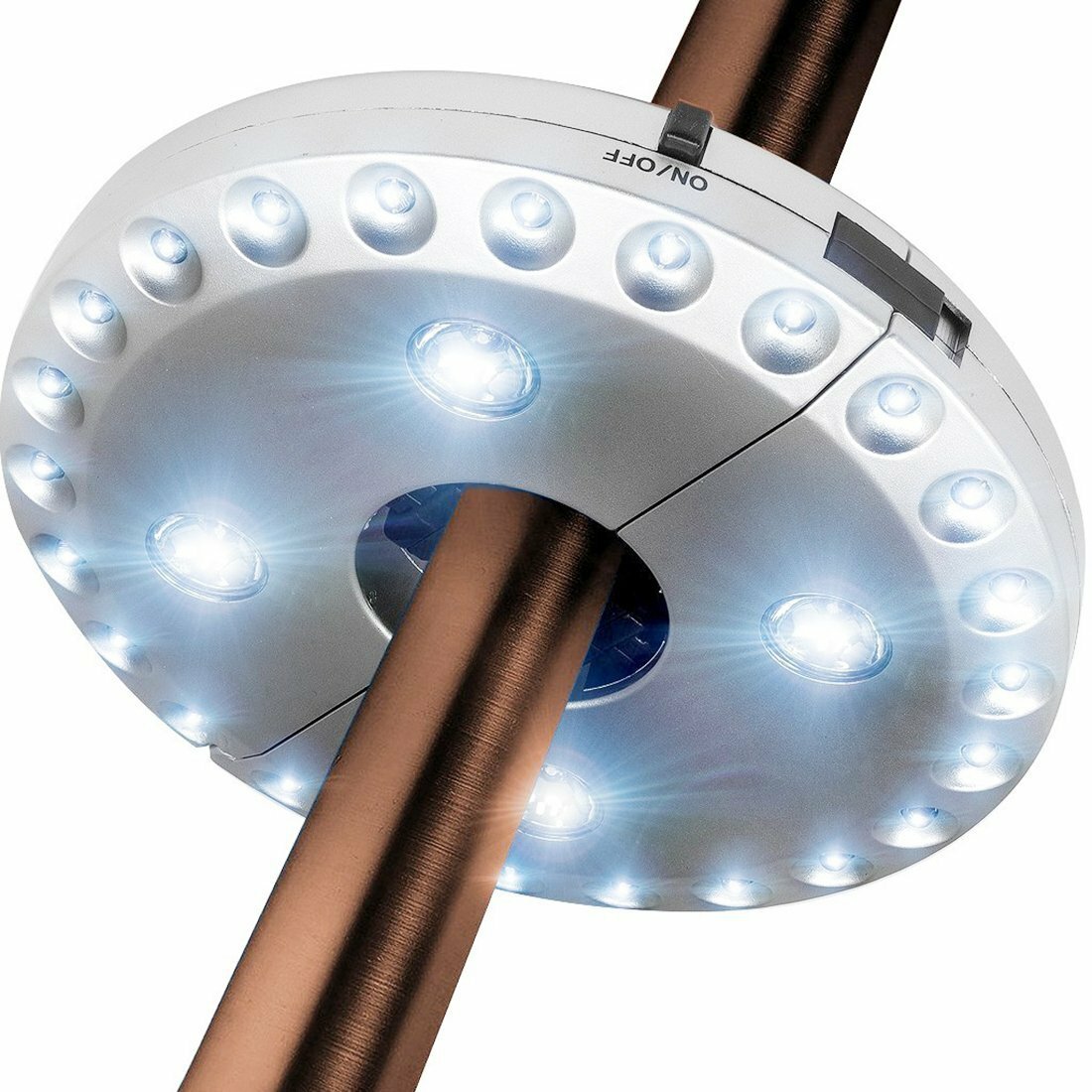 

Patio Umbrella Light Battery Powered Led Umbrella Pole Light with 3 Brightness Modes Cordless 28 LED Lights for Patio Um