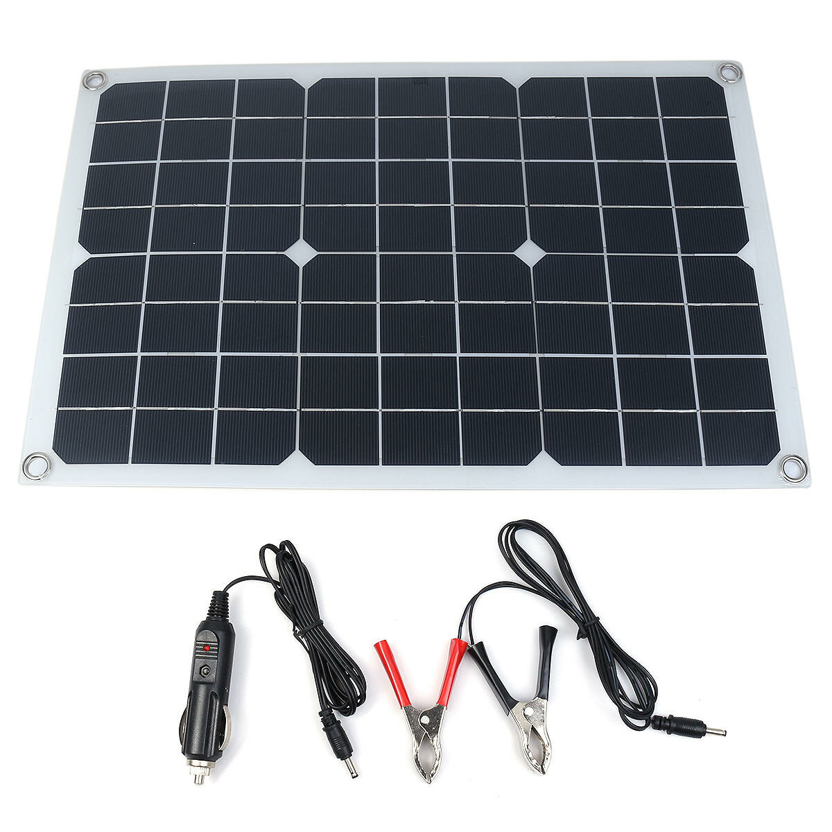 18V 100W Solar Panel portátil Solar Banco de energía para exteriores cámping barco Teléfonos inteligentes Batería Cargadores Celdas Energía de emergencia