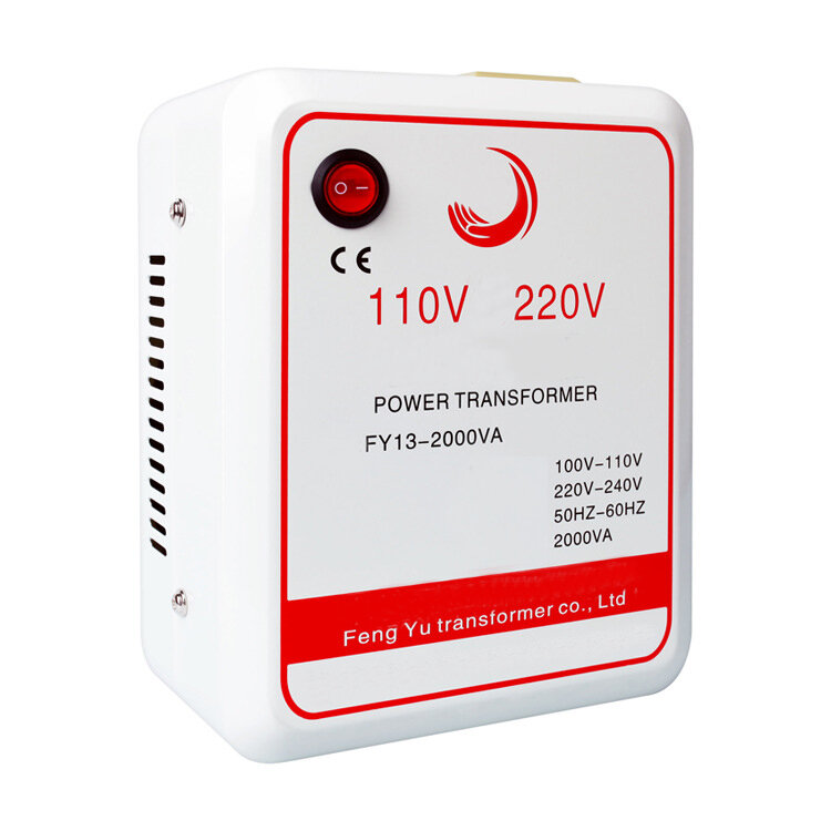 1PCS AC 110V naar 220V omvormer lader Voltage Transformer Voltage Converter 2000W Adapter Pure Copper Coil